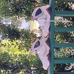2004 NIKE AIR JORDAN 7 RETRO White/Metallic Gold/Navy/True Red "Dream Team" 12M
